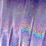 XL Foldable Handheld Fan - Galaxy Range, Luna Holographic Metallic Lilac Purple