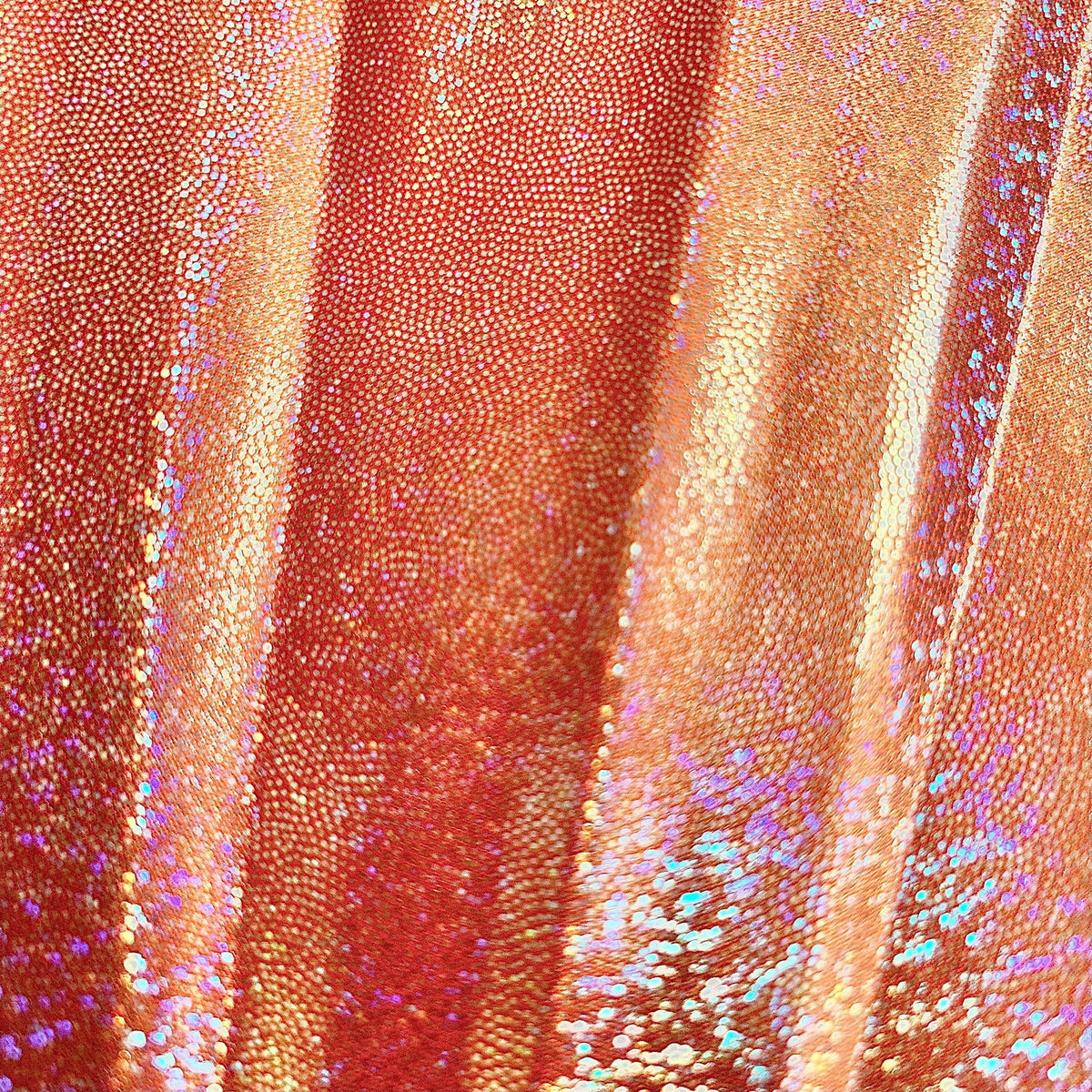 XL Foldable Handheld Fan - Galaxy Range, Venus Holographic Metallic Orange