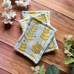 Yellow Foliage Reusable Exfoliating Pads