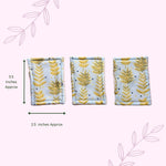 Yellow Foliage Reusable Exfoliating Pads