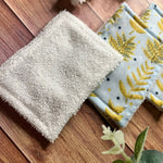 Yellow Foliage Reusable Exfoliating Pads