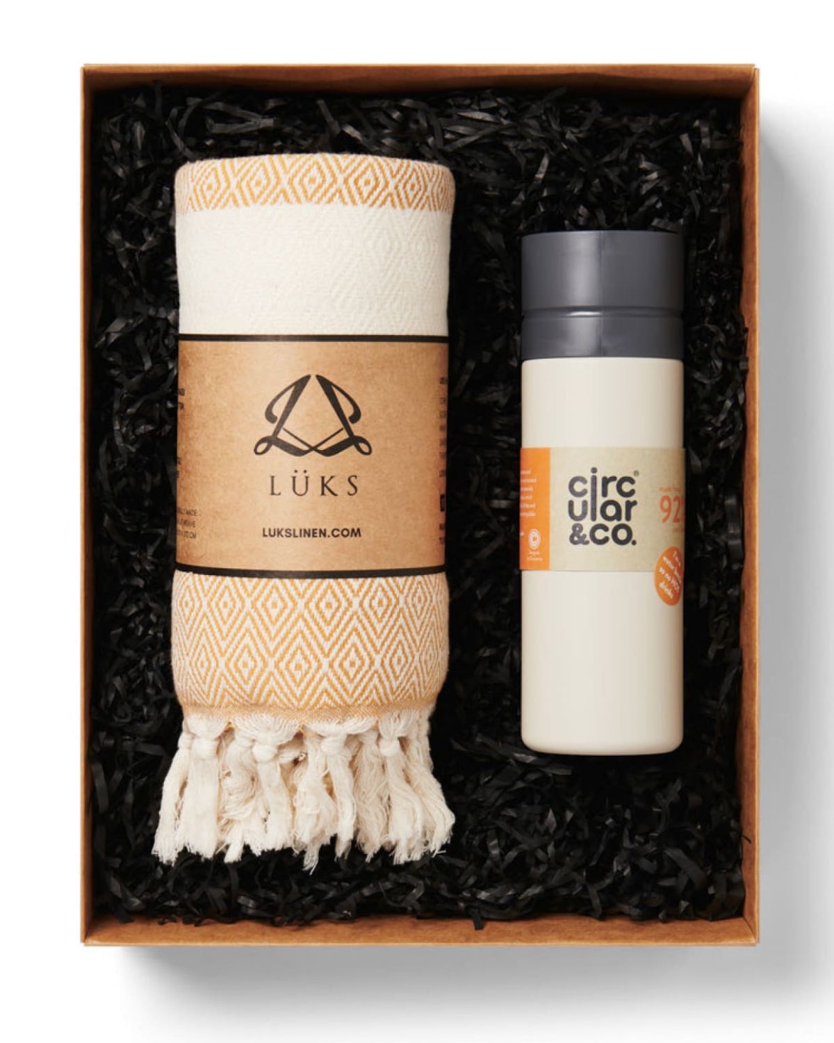 Yoga Peshtemal & Water Bottle Gift Set