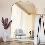 Yōko- Gold Metal Gentle Arch Mirror - 180cm x 105cm.