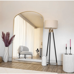 Yōko- Gold Metal Gentle Arch Mirror - 180cm x 105cm.