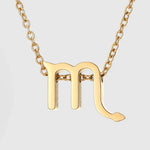 Zodiac Sign Splendour Necklace - Gold/Silver YX36093 Scorpio