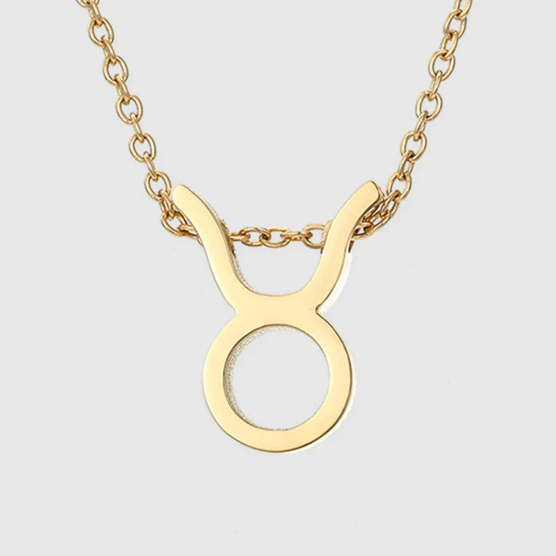 Zodiac Sign Splendour Necklace - Gold/Silver YX36093 Taurus