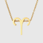 Zodiac Sign Splendour Necklace - Gold/Silver YX36093 Aries