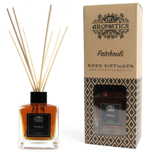 200ml Patchouli Essential Oil Reed Diffuser - ScentiMelti Wax Melts