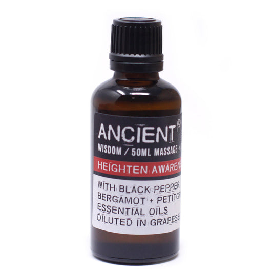 Heighten Awareness Massage Oil - 50ml - ScentiMelti Wax Melts