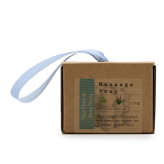 Boxed Single Massage Soaps - Tea Tree & Aloe Vera - ScentiMelti Wax Melts