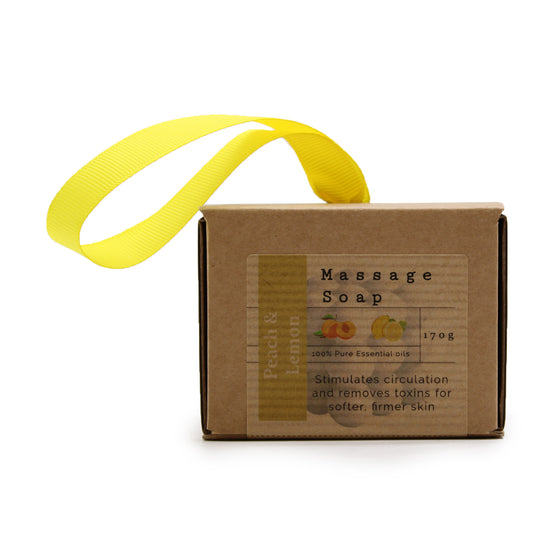 Boxed Single Massage Soaps - Peach & Lemon - ScentiMelti Wax Melts