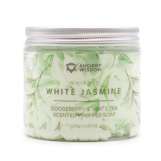 White Jasmine, Gooseberry & White Tea Whipped Cream Soap 120g - ScentiMelti Wax Melts