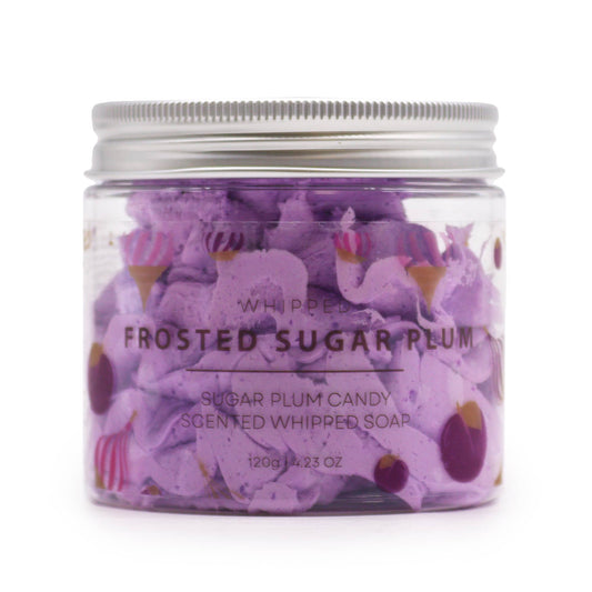 Frosted Sugar Plum Whipped Cream Soap 120g - ScentiMelti Wax Melts