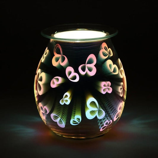 3D Flower Petal Light Up Electric Oil Burner - ScentiMelti Wax Melts