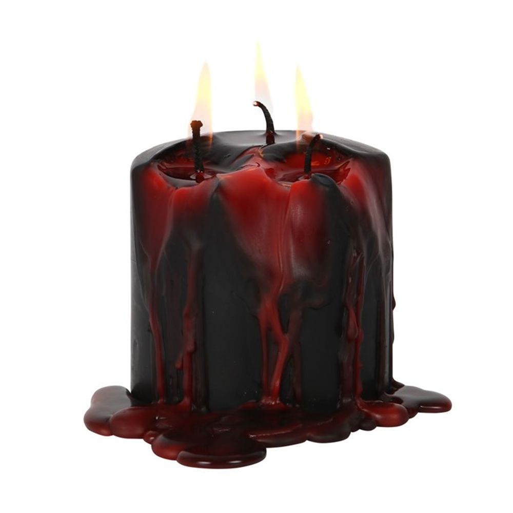 7.5cm Vampire Tears Pillar Candle - ScentiMelti Wax Melts