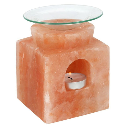 Cube Himalayan Salt Oil Burner - ScentiMelti Wax Melts
