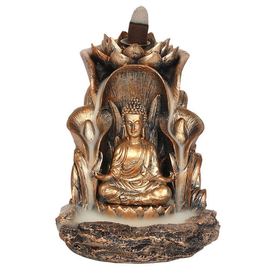 Bronze Buddha Backflow Incense Burner - ScentiMelti Wax Melts