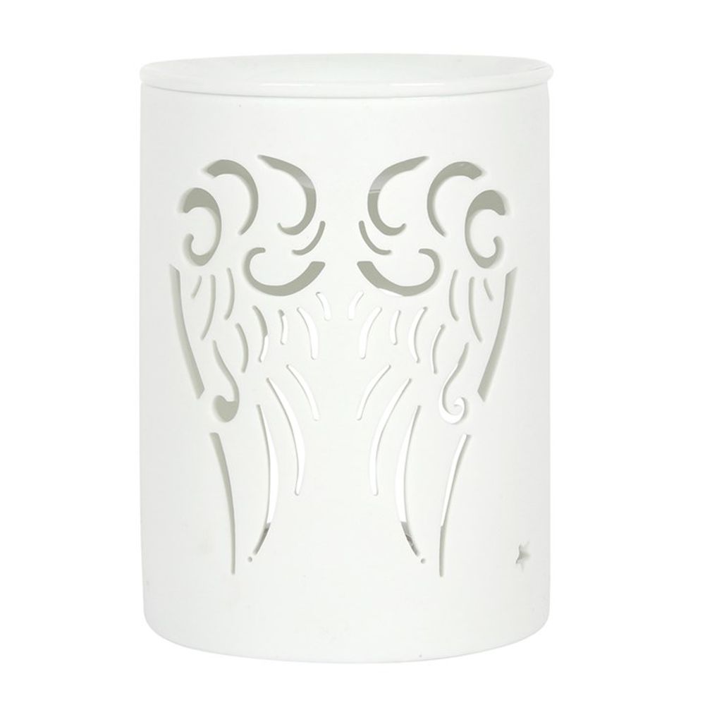 White Angel Wings Cut Out Oil Burner - ScentiMelti Wax Melts