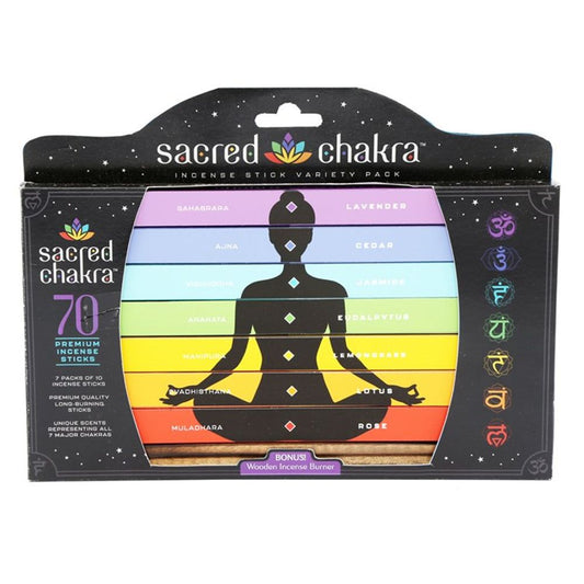 Sacred Chakra Incense Stick Gift Pack - ScentiMelti Wax Melts