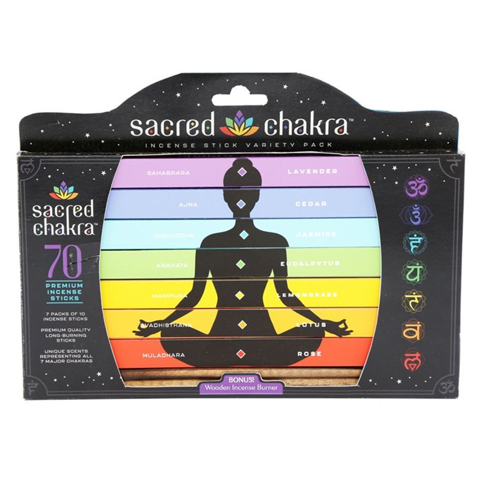 Sacred Chakra Incense Stick Gift Pack - ScentiMelti Wax Melts