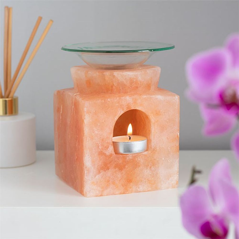Cube Himalayan Salt Oil Burner - ScentiMelti Wax Melts