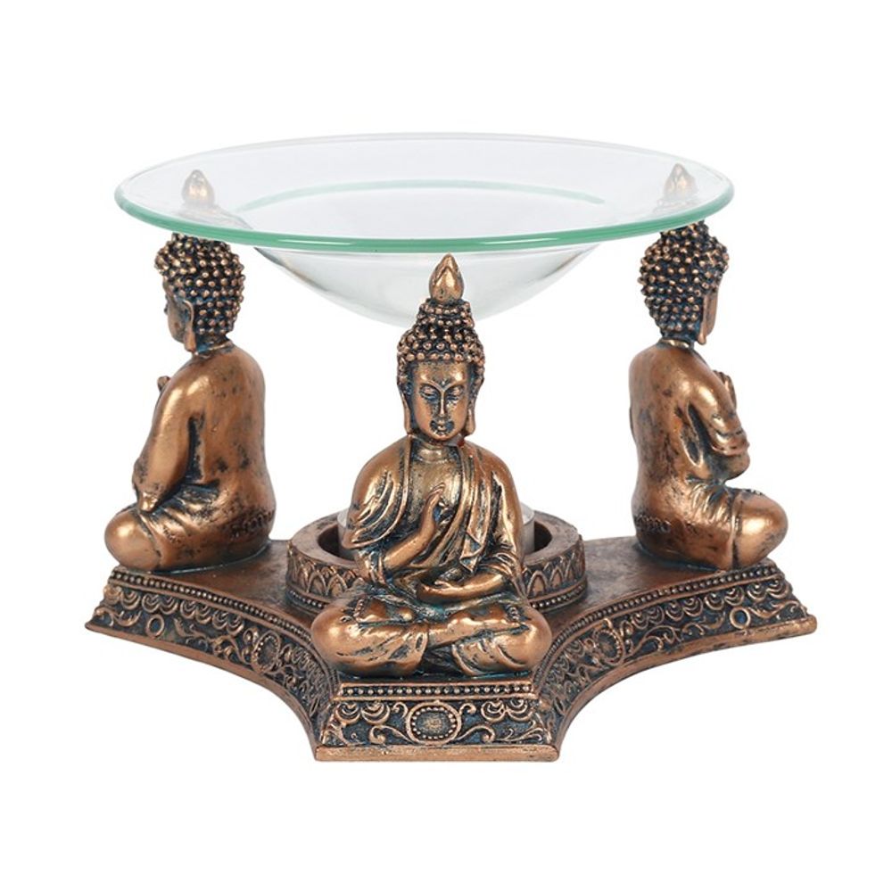 Bronze Buddha Oil Burner - ScentiMelti Wax Melts