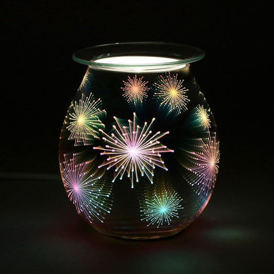 3D Firework Effect Light Up Electric Oil Burner - ScentiMelti Wax Melts