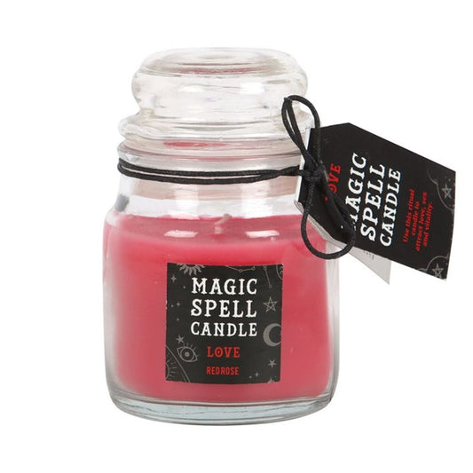Rose 'Love' Spell Candle Jar - ScentiMelti Wax Melts